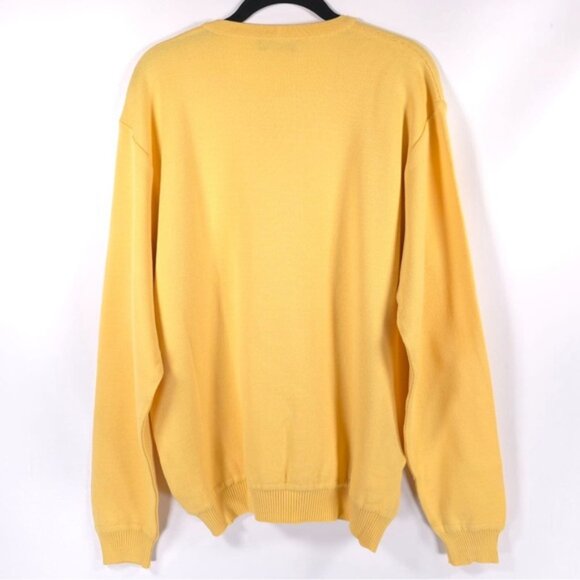 ST. CROIX Luxury V Neck Jacq Knit Pullover Sweater Craftsmanship LARGE‎ - Picture 3 of 11